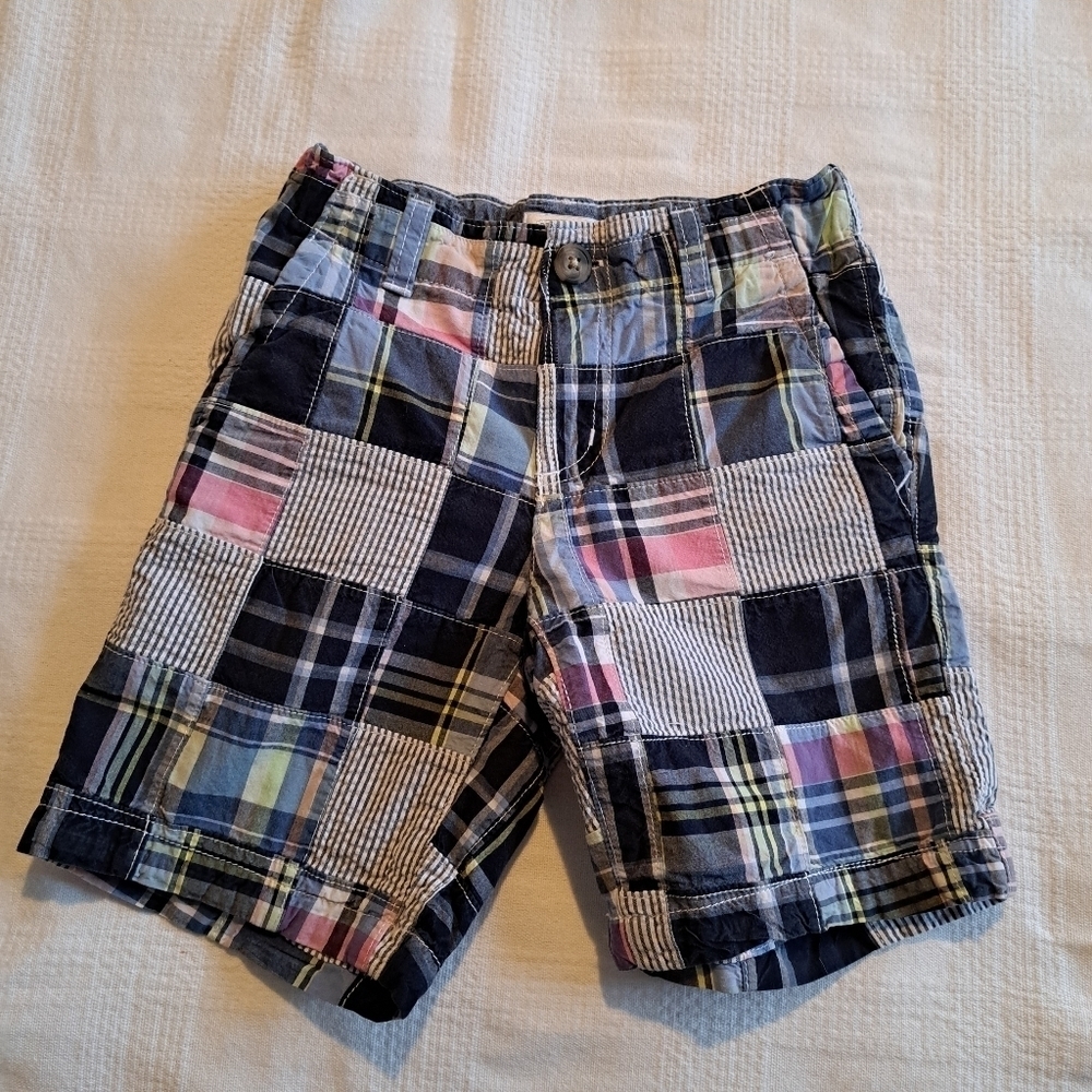 Gymboree boys size 5 Dressed Up Line patchwork shorts 2016